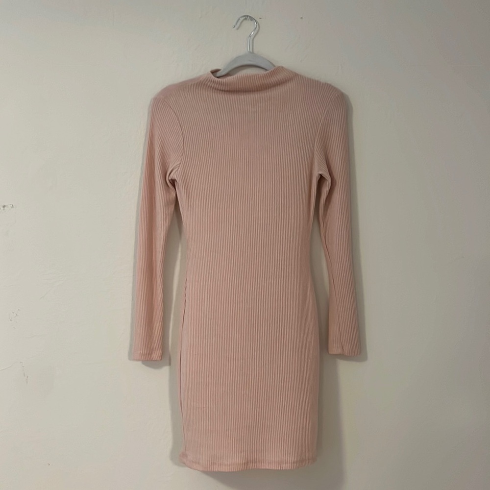 Long Sleeve Ribbed Dress